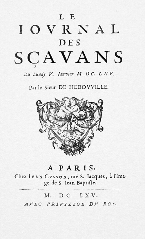 Journal des sçavans